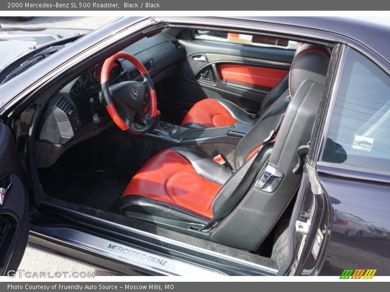 Black / Black 2000 Mercedes-Benz SL 500 Roadster