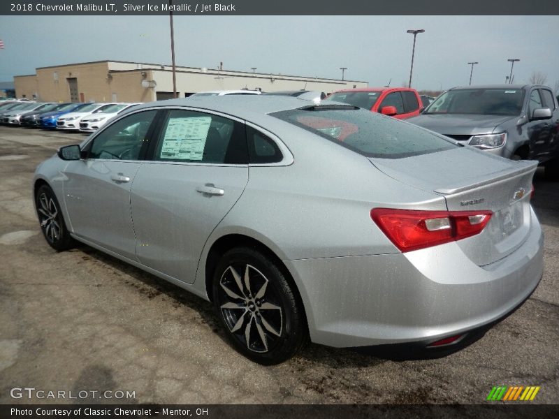 Silver Ice Metallic / Jet Black 2018 Chevrolet Malibu LT