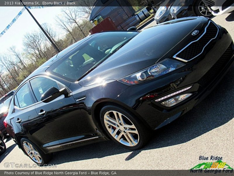 Ebony Black / Black 2013 Kia Optima SX