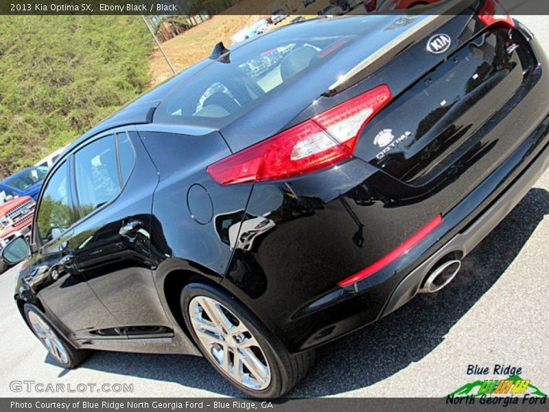 Ebony Black / Black 2013 Kia Optima SX