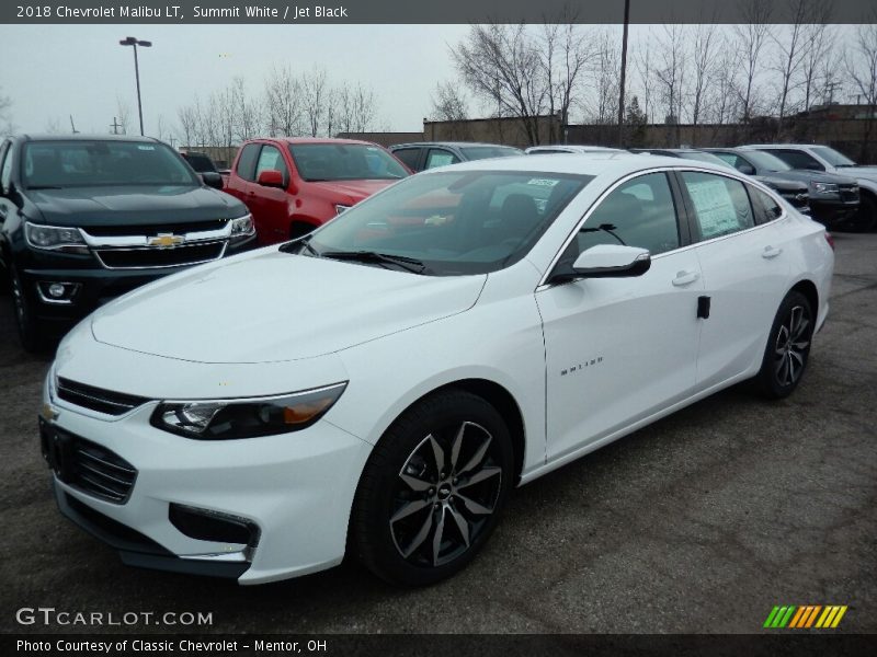 Summit White / Jet Black 2018 Chevrolet Malibu LT