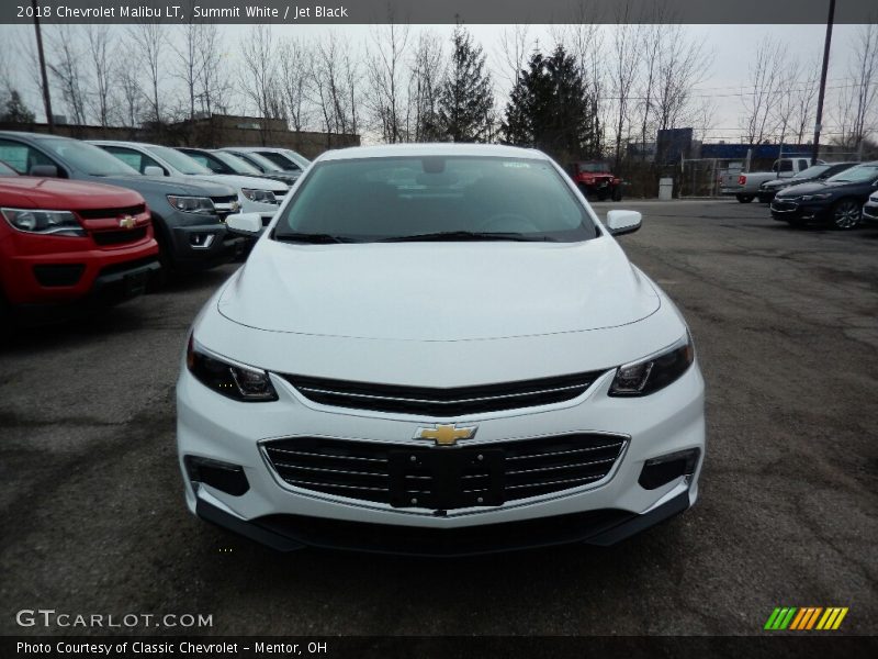 Summit White / Jet Black 2018 Chevrolet Malibu LT