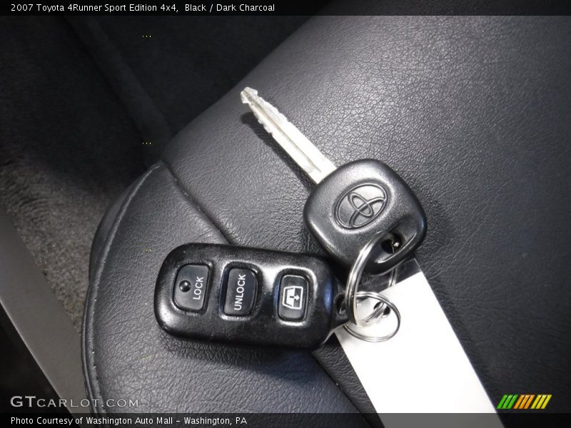 Black / Dark Charcoal 2007 Toyota 4Runner Sport Edition 4x4