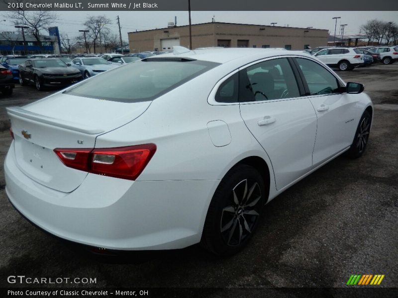 Summit White / Jet Black 2018 Chevrolet Malibu LT