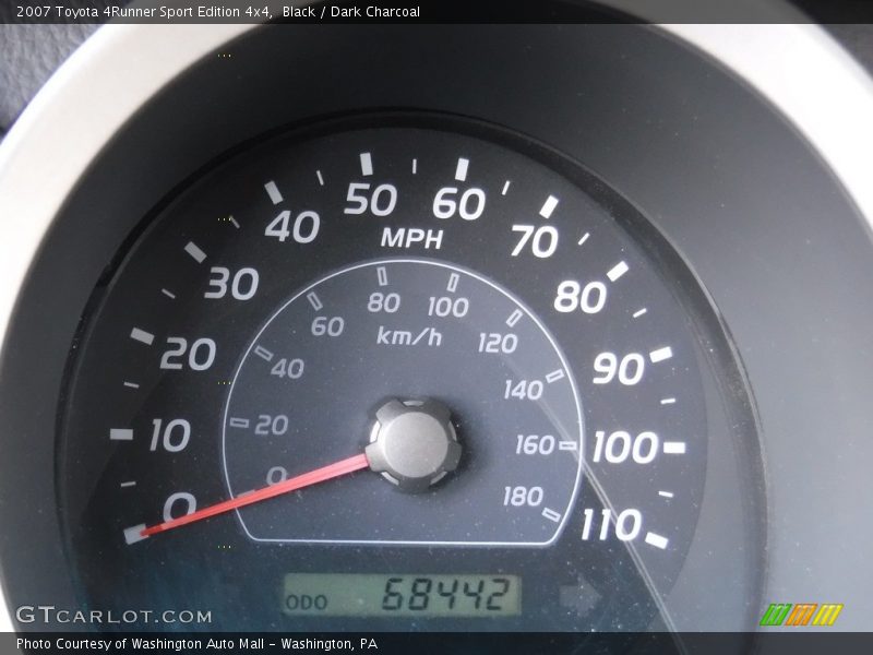 Black / Dark Charcoal 2007 Toyota 4Runner Sport Edition 4x4