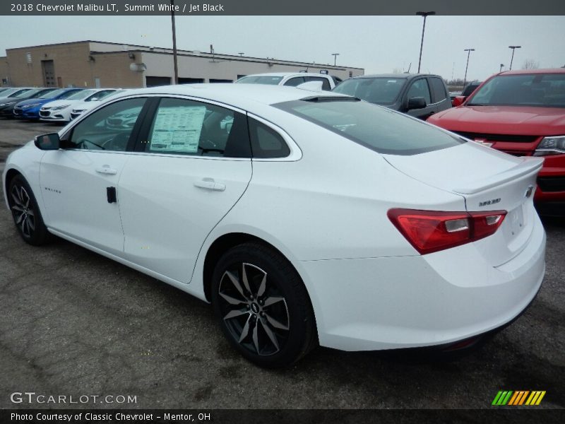 Summit White / Jet Black 2018 Chevrolet Malibu LT