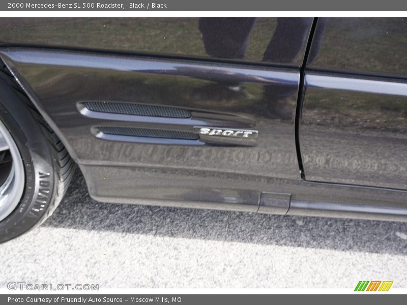 Black / Black 2000 Mercedes-Benz SL 500 Roadster