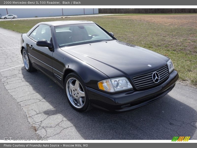 Black / Black 2000 Mercedes-Benz SL 500 Roadster