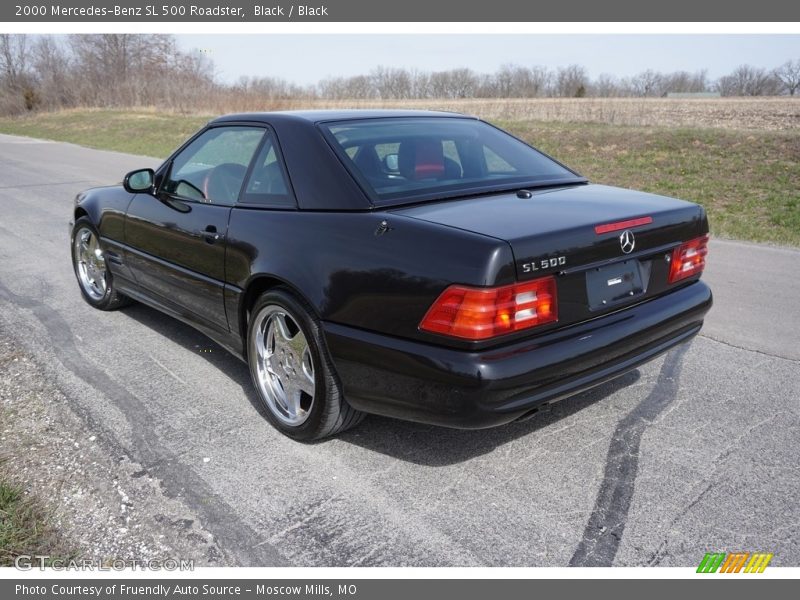 Black / Black 2000 Mercedes-Benz SL 500 Roadster