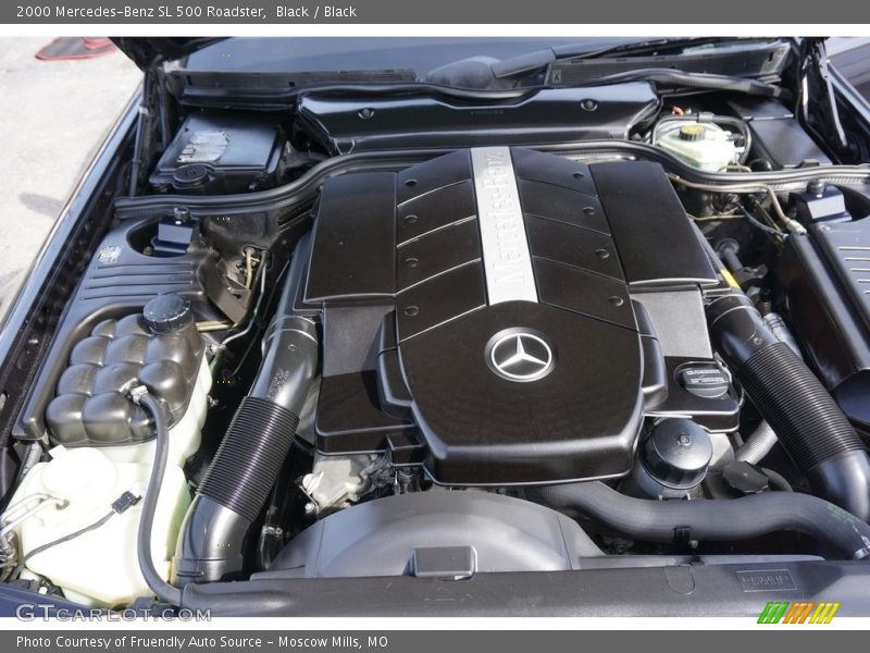 Black / Black 2000 Mercedes-Benz SL 500 Roadster