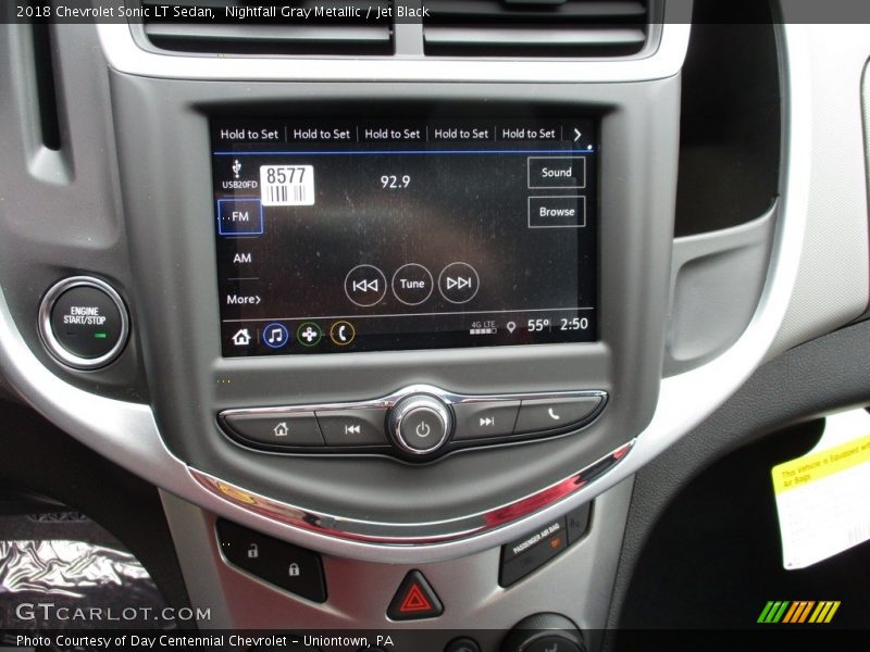 Nightfall Gray Metallic / Jet Black 2018 Chevrolet Sonic LT Sedan