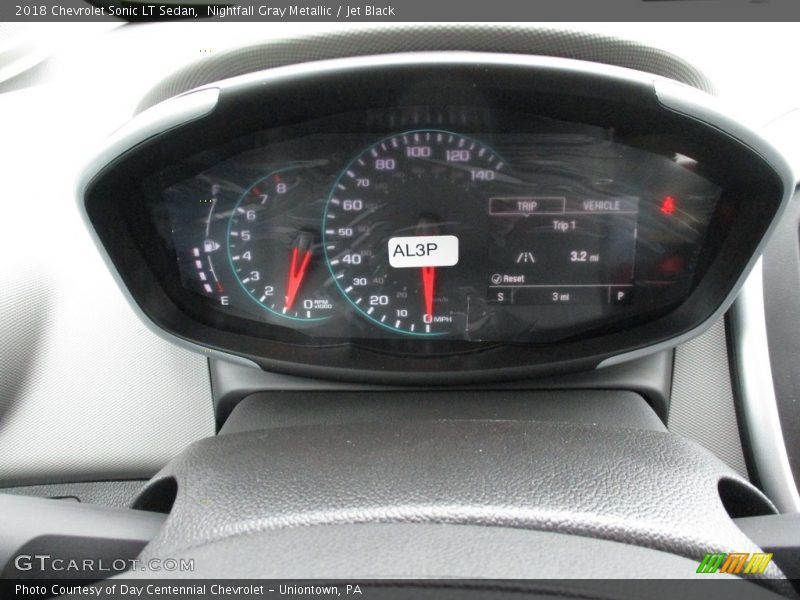 Nightfall Gray Metallic / Jet Black 2018 Chevrolet Sonic LT Sedan