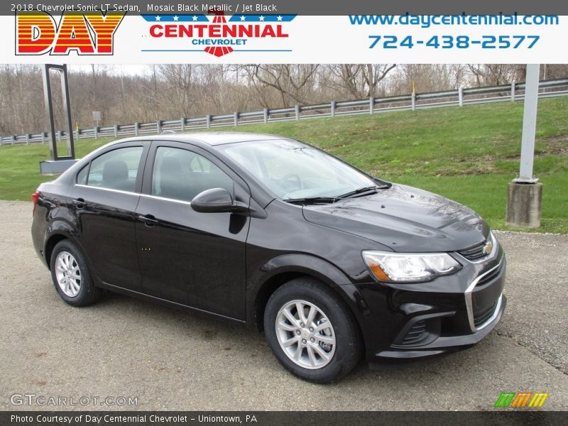 Mosaic Black Metallic / Jet Black 2018 Chevrolet Sonic LT Sedan