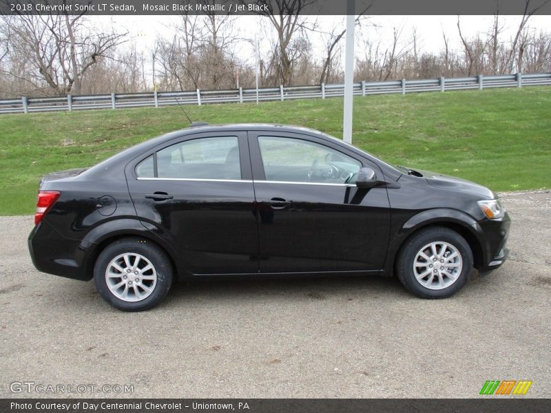 Mosaic Black Metallic / Jet Black 2018 Chevrolet Sonic LT Sedan