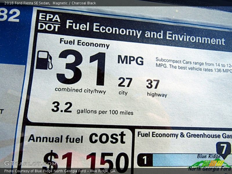 Magnetic / Charcoal Black 2018 Ford Fiesta SE Sedan