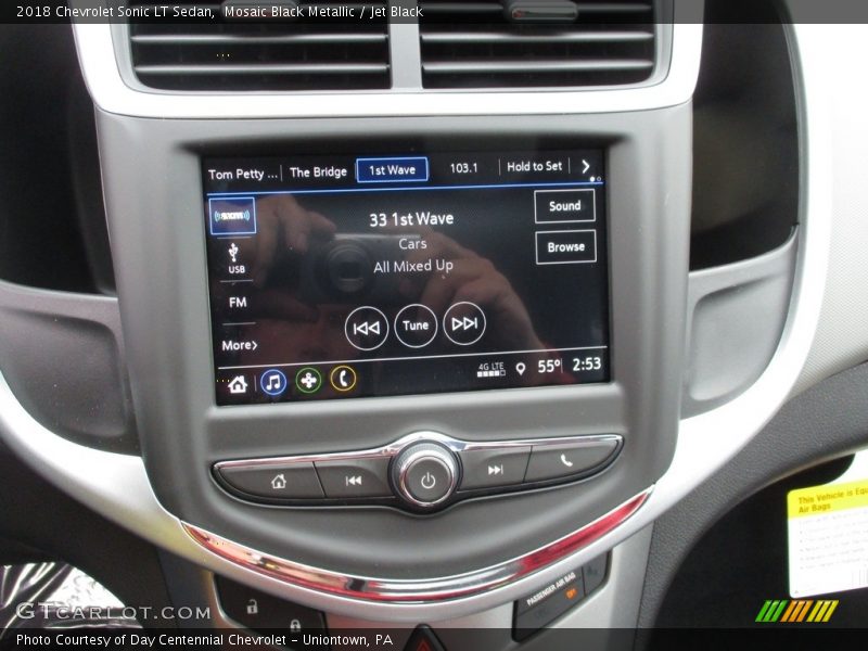 Mosaic Black Metallic / Jet Black 2018 Chevrolet Sonic LT Sedan