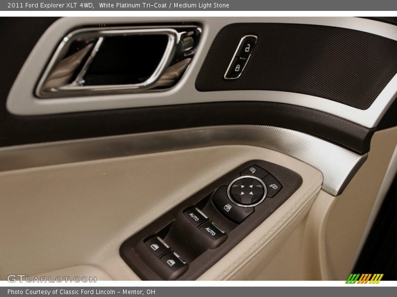 White Platinum Tri-Coat / Medium Light Stone 2011 Ford Explorer XLT 4WD