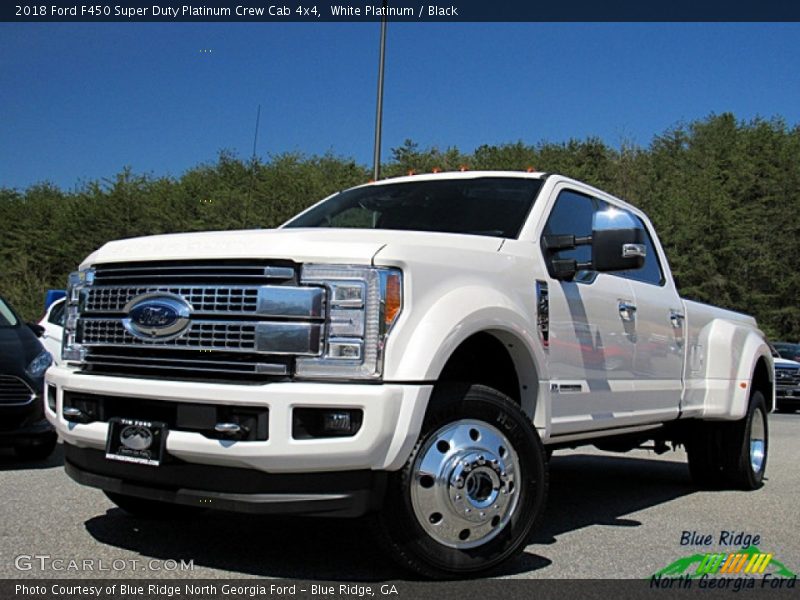 White Platinum / Black 2018 Ford F450 Super Duty Platinum Crew Cab 4x4
