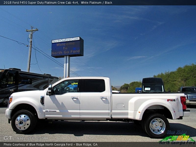 White Platinum / Black 2018 Ford F450 Super Duty Platinum Crew Cab 4x4
