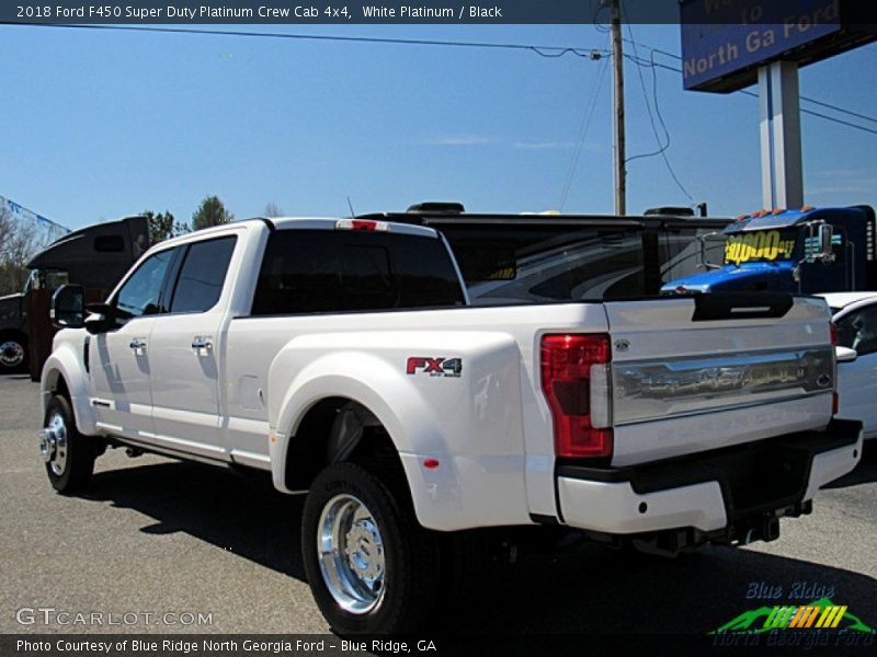 White Platinum / Black 2018 Ford F450 Super Duty Platinum Crew Cab 4x4