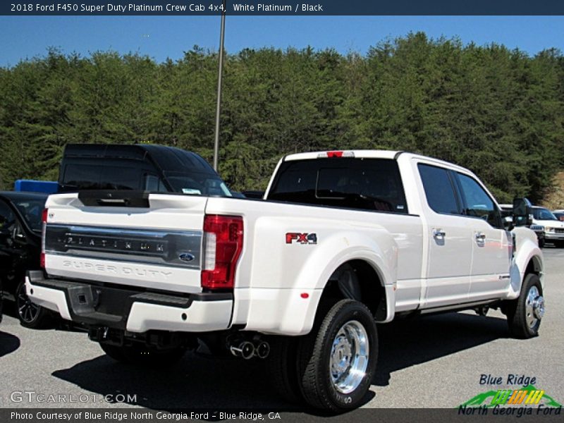White Platinum / Black 2018 Ford F450 Super Duty Platinum Crew Cab 4x4
