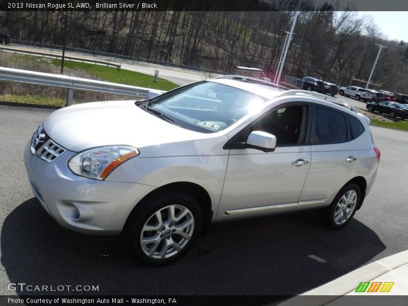 Brilliant Silver / Black 2013 Nissan Rogue SL AWD