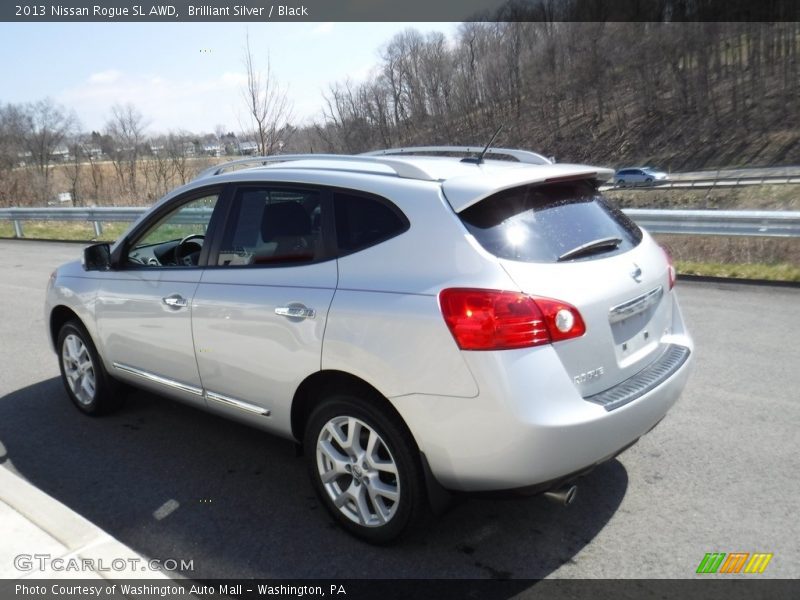 Brilliant Silver / Black 2013 Nissan Rogue SL AWD