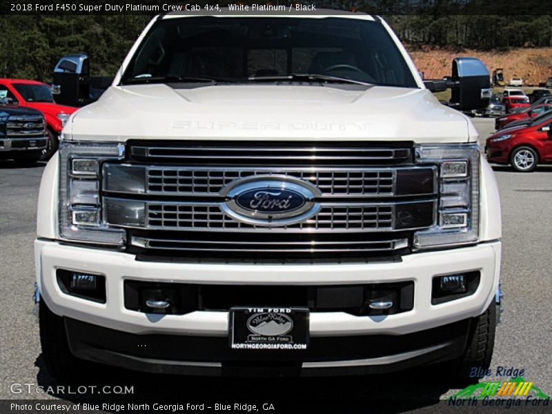 White Platinum / Black 2018 Ford F450 Super Duty Platinum Crew Cab 4x4