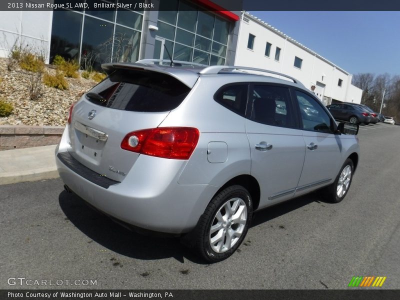 Brilliant Silver / Black 2013 Nissan Rogue SL AWD