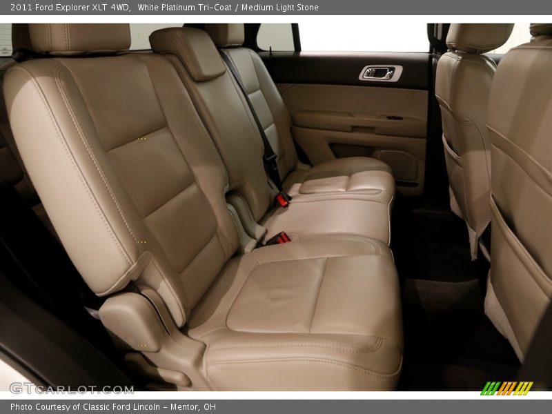 White Platinum Tri-Coat / Medium Light Stone 2011 Ford Explorer XLT 4WD