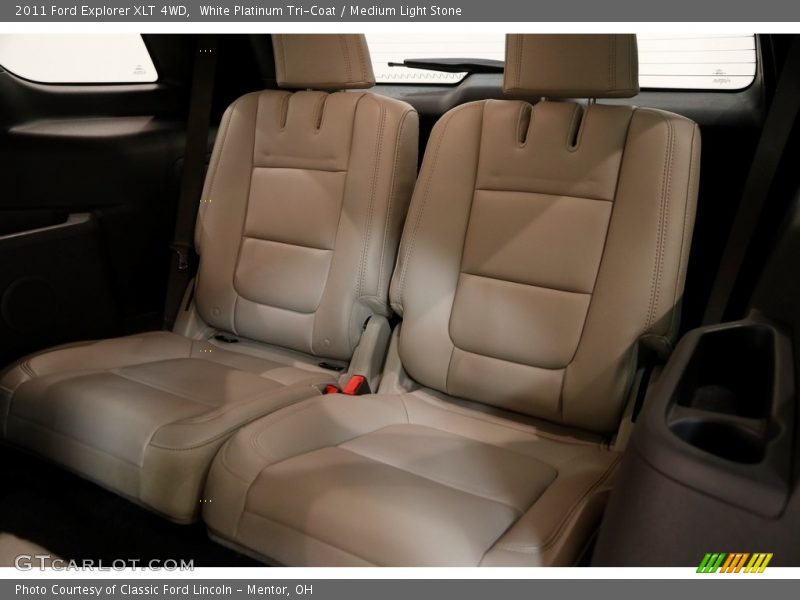 White Platinum Tri-Coat / Medium Light Stone 2011 Ford Explorer XLT 4WD