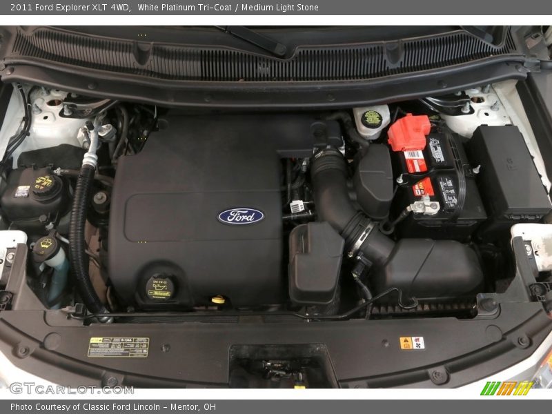 White Platinum Tri-Coat / Medium Light Stone 2011 Ford Explorer XLT 4WD