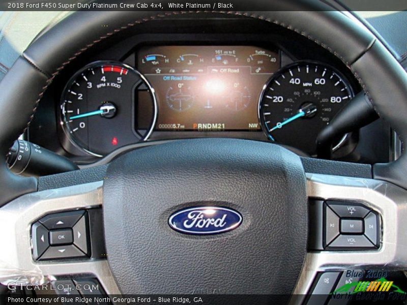 White Platinum / Black 2018 Ford F450 Super Duty Platinum Crew Cab 4x4