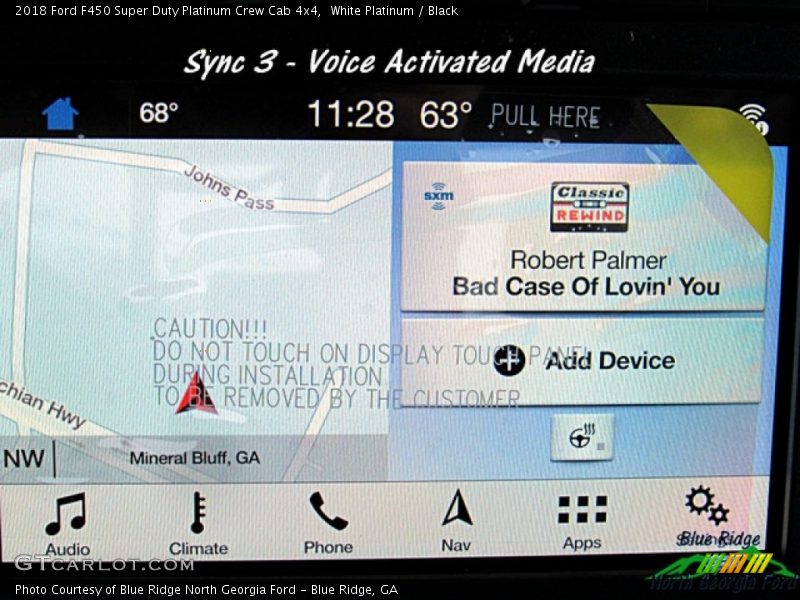 White Platinum / Black 2018 Ford F450 Super Duty Platinum Crew Cab 4x4
