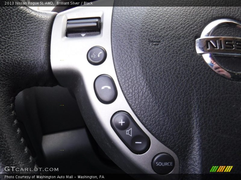 Brilliant Silver / Black 2013 Nissan Rogue SL AWD