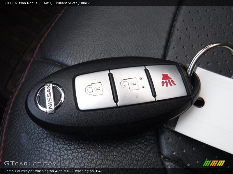 Brilliant Silver / Black 2013 Nissan Rogue SL AWD