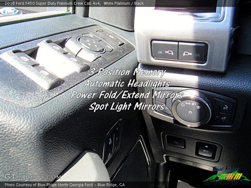 White Platinum / Black 2018 Ford F450 Super Duty Platinum Crew Cab 4x4