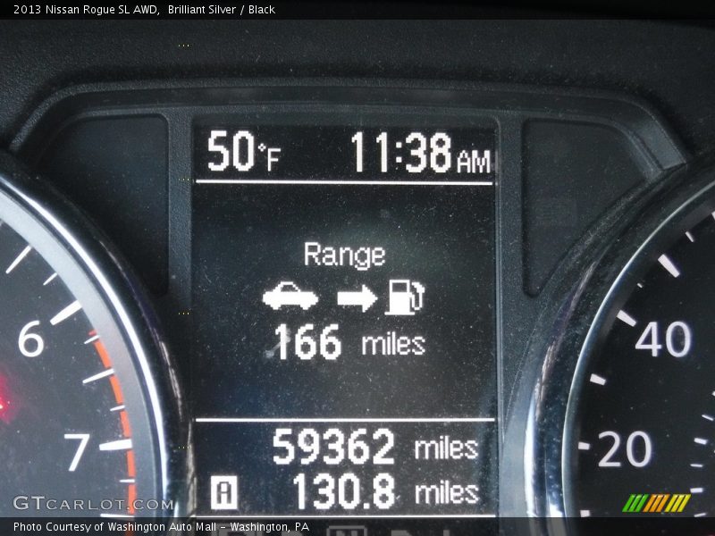 Brilliant Silver / Black 2013 Nissan Rogue SL AWD
