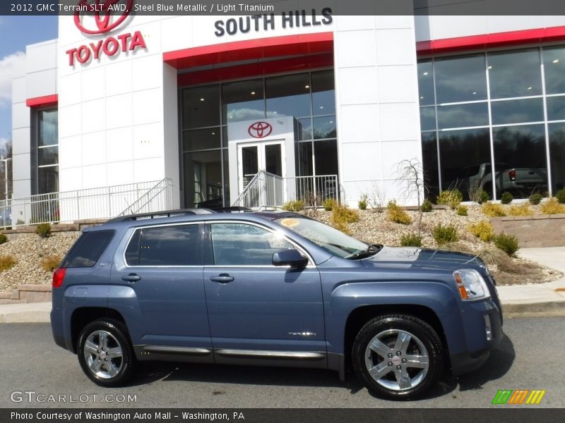 Steel Blue Metallic / Light Titanium 2012 GMC Terrain SLT AWD