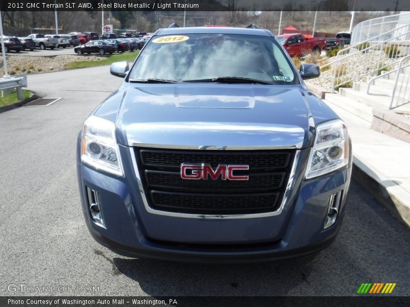 Steel Blue Metallic / Light Titanium 2012 GMC Terrain SLT AWD