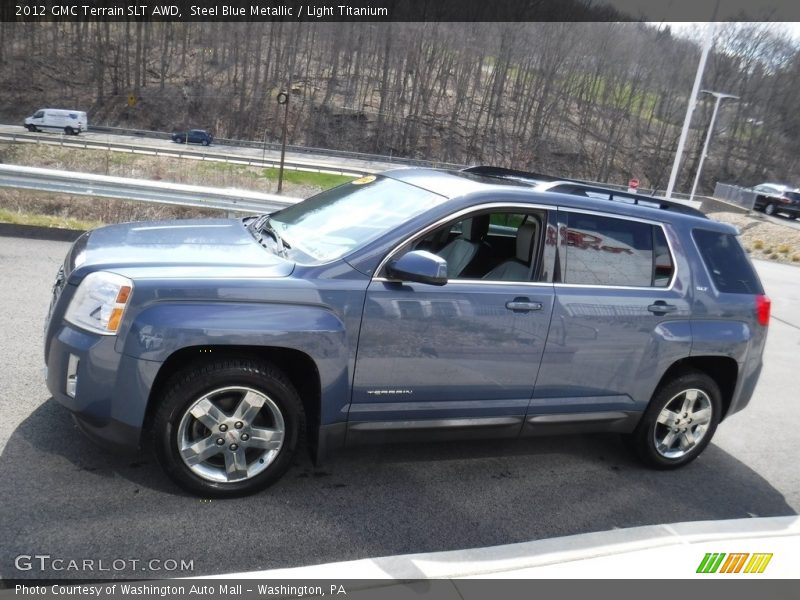 Steel Blue Metallic / Light Titanium 2012 GMC Terrain SLT AWD