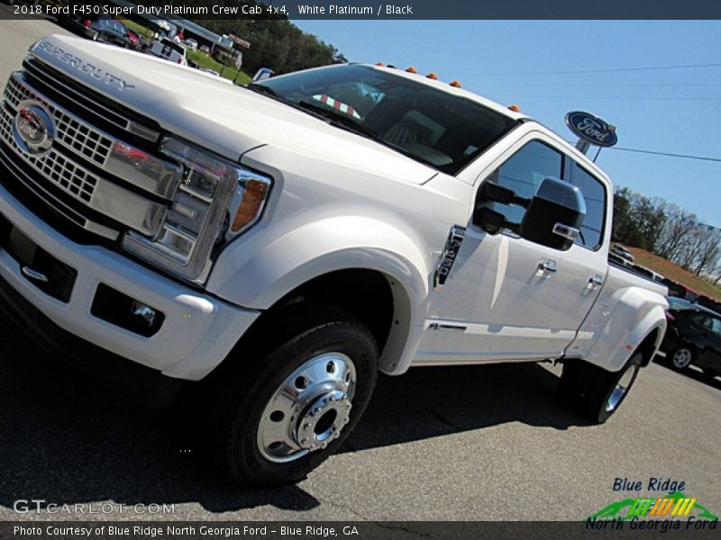 White Platinum / Black 2018 Ford F450 Super Duty Platinum Crew Cab 4x4