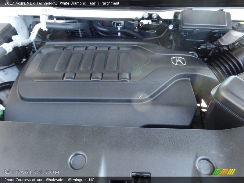White Diamond Pearl / Parchment 2017 Acura MDX Technology