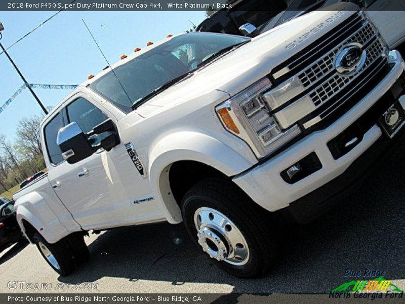 White Platinum / Black 2018 Ford F450 Super Duty Platinum Crew Cab 4x4