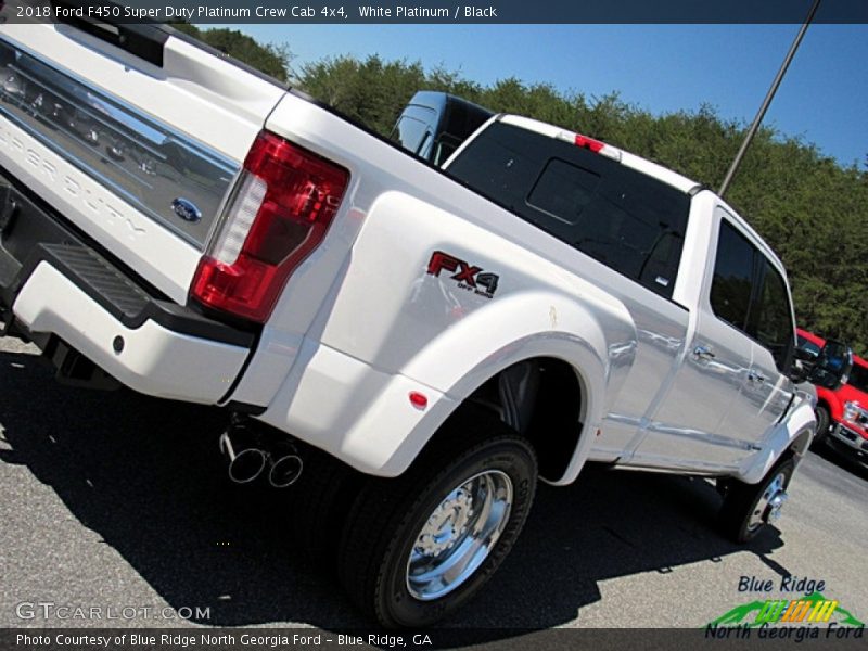 White Platinum / Black 2018 Ford F450 Super Duty Platinum Crew Cab 4x4