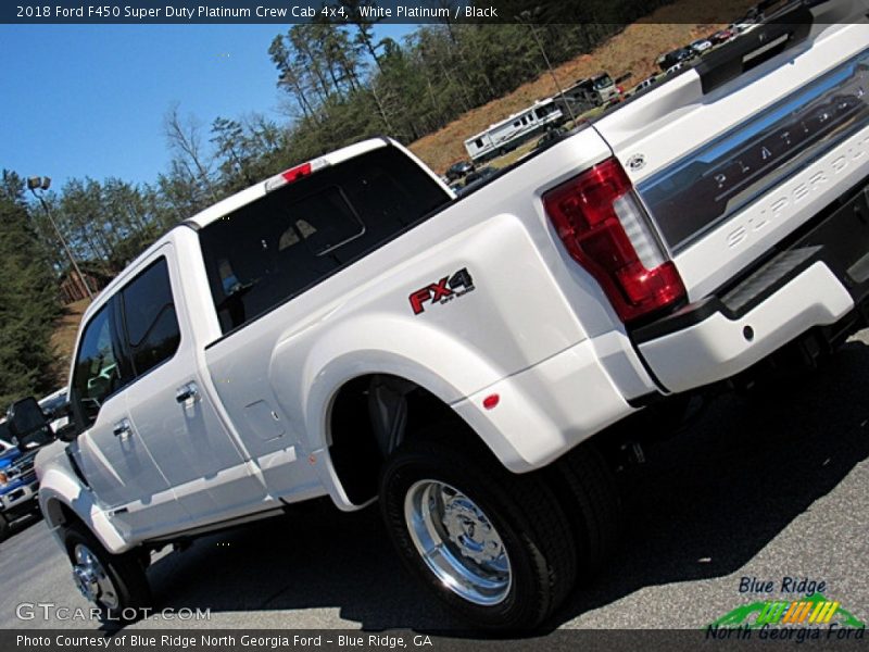 White Platinum / Black 2018 Ford F450 Super Duty Platinum Crew Cab 4x4