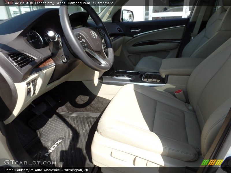 White Diamond Pearl / Parchment 2017 Acura MDX Technology