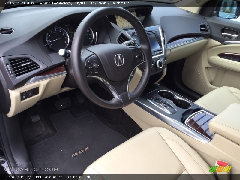 Crystal Black Pearl / Parchment 2016 Acura MDX SH-AWD Technology