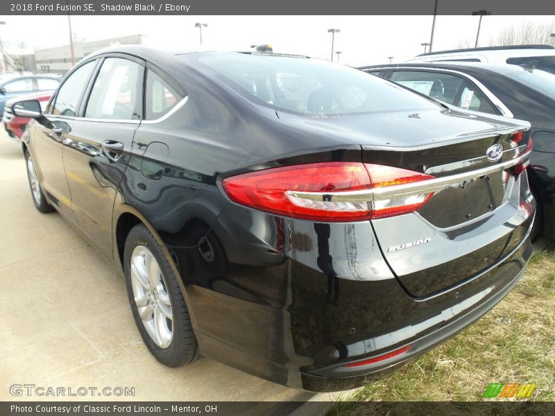 Shadow Black / Ebony 2018 Ford Fusion SE