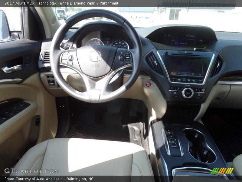 White Diamond Pearl / Parchment 2017 Acura MDX Technology